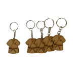 llavero karate madera