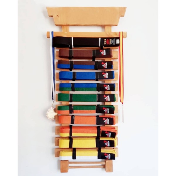 expositor cintos cinturones tenerife canarias madera organizador