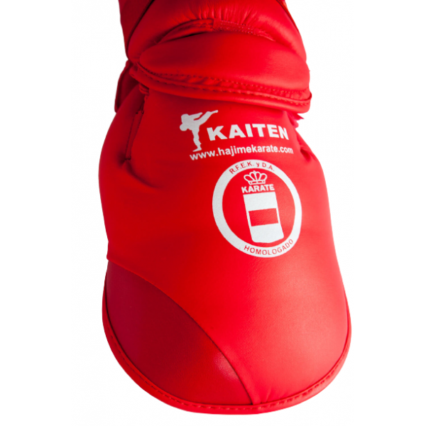 espinilleras karate kaiten roja azul karate klv sport