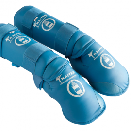 espinilleras karate kaiten roja azul karate klv sport