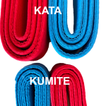 cinturón competición tenerife canarias shureido wkf rojo azul kata karate klv sport