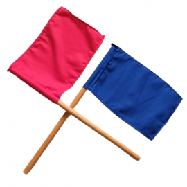 bandera arbitro arbitraje rojo azul karate canarias artes marciales