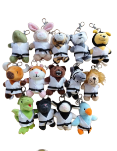 Llaveros animales karate kimono