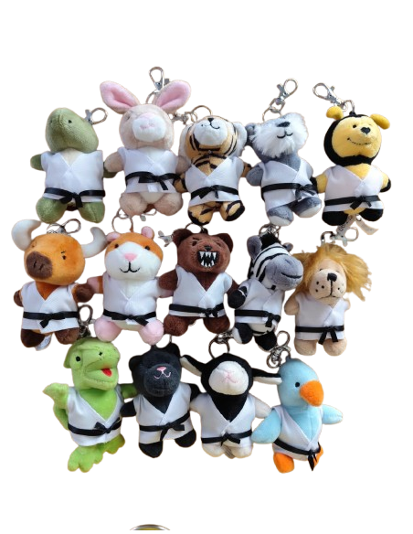 Llaveros animales karate kimono