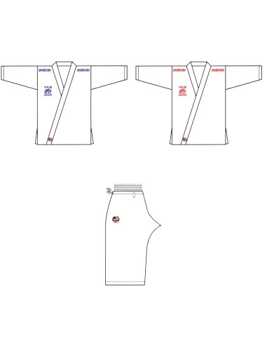 Pack Shureido New Wave 3 WKF | 2 chaquetas roja y azul + 1 pantalón