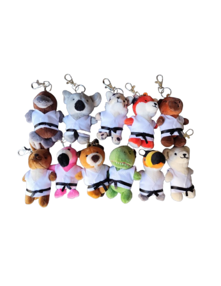Llaveros animales karate kimono